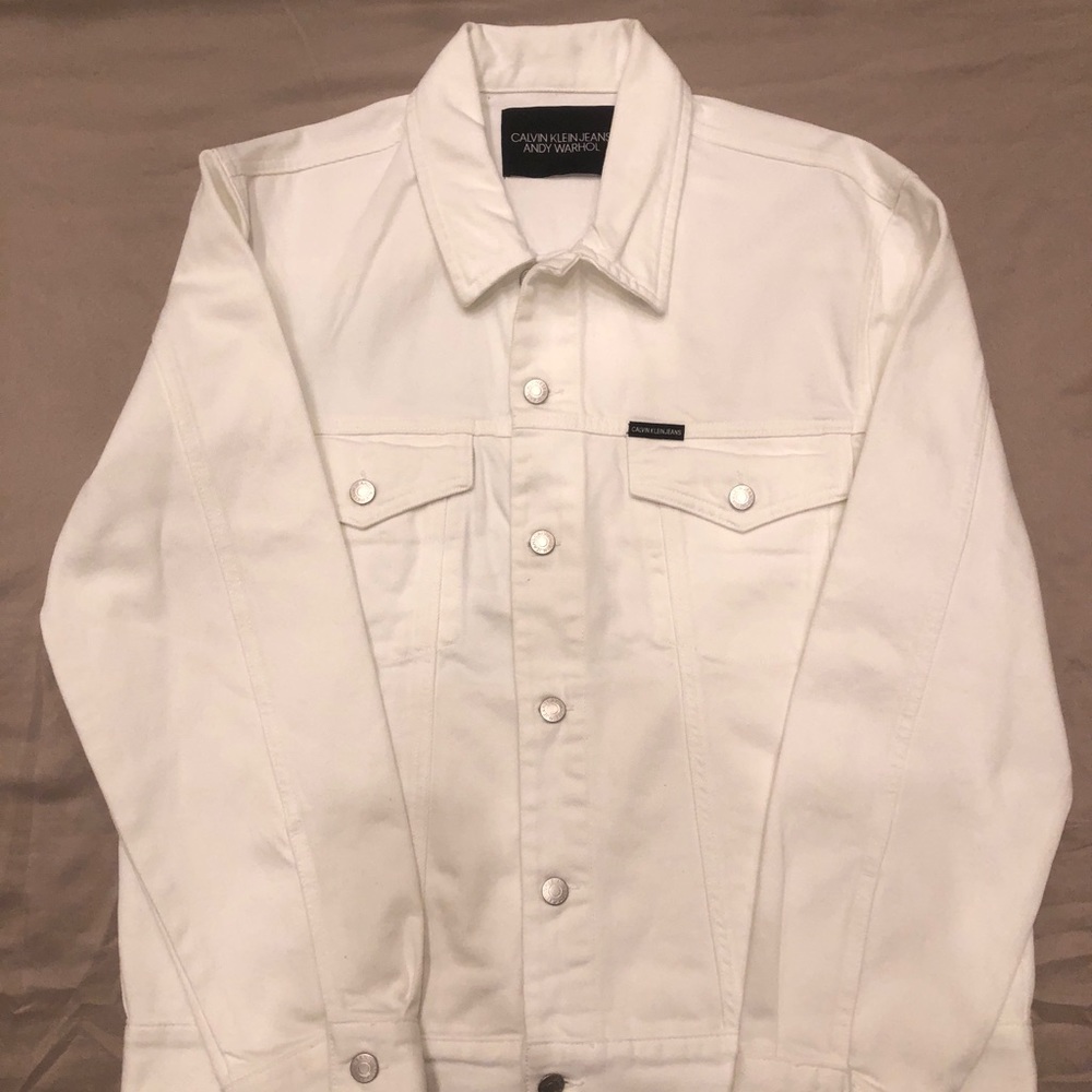 Calvin Klein x Andy Warhol White Denim Jacket